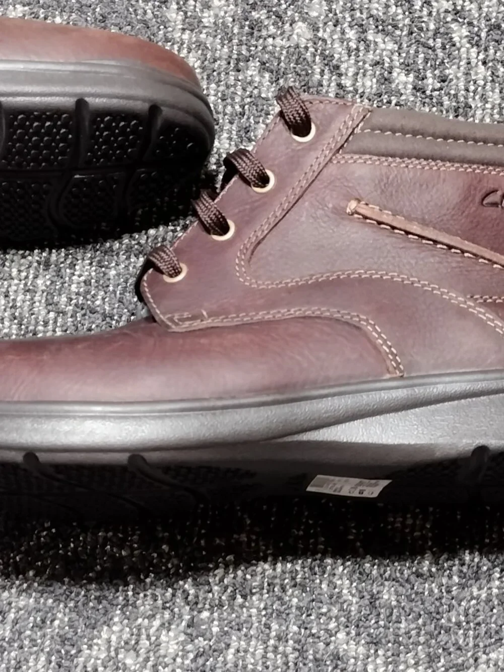 Clark’s Cotrell Rise Brown Oily Leather Lace Up Chukka Boots Size 12 M Men's NEW